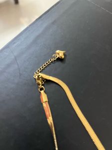 ANTI TARNISH Gold Tone Snake Chain Necklace