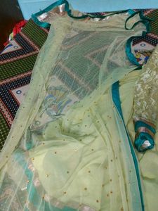 Elegant Yellow Anarkali Gown