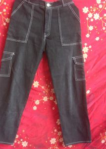 this charcoal cargo jeans