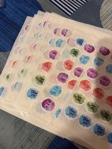 Thank You Stickers - Watercolor Design pack of 5