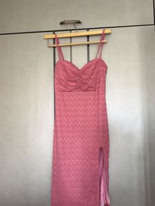 Pink Midi Slip Dress