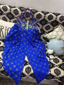 Beautiful Blue Ethnic Dhoti Jumpsuit
