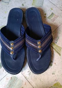 Blue Colour Sandal For Women Footwear