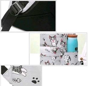 Cute Cat Print Backpack