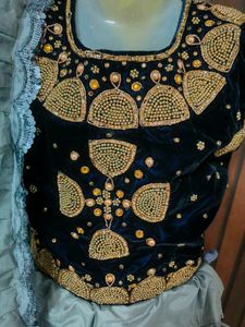 Stunning Grey Ruffle Lehenga Choli