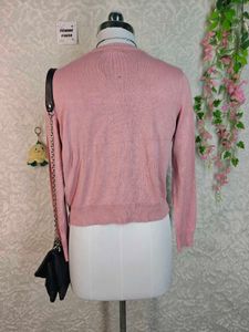 H&amp;M Pink Knit Cardigan