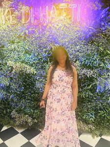 Light Pink Floral Maxi Dress