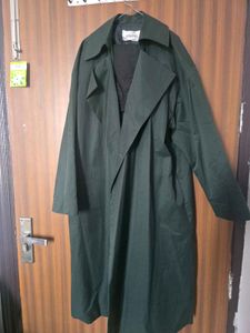 Classic Long Green Trench Coat