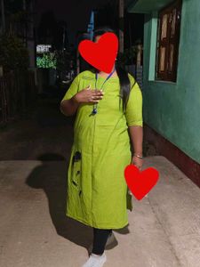 Green Floral Kurti