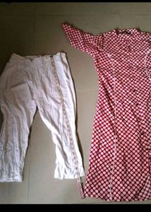 Sangria Kurta Pant Set