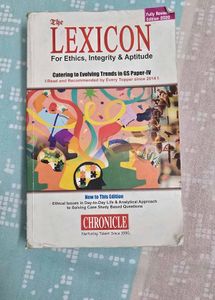 The Lexicon for Ethics, Integrity & Aptitude Book