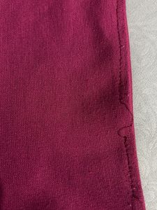 Burgundy Crop Top &amp; Skirt Set Size S