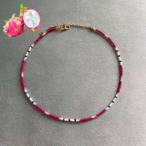 Boho style beaded chain🍓⛱️🍹