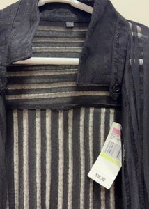 Sheer Striped Duster Cardigan