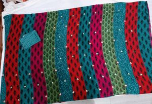🇳🇿💫🎀Colorful Printed Saree sequence work