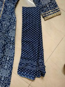 MEERA FAB ~ Pure cotton Anarkali Navy Blue 💙🎀