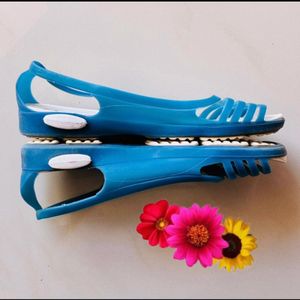 ☔️ Rainy wear - Blue Jelly Flats for Women ☔️