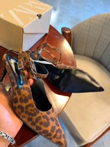 Zara Leopard Print Heels