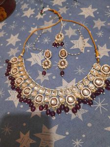 Stunning Ethnic Necklace Set with Earrings