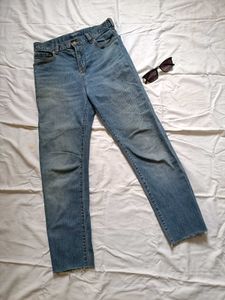 Straight fit denim jeans