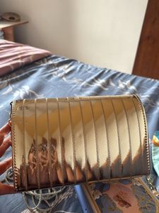 Chic Gold Crossbody Handbag