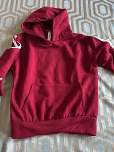 Kids Burgundy Fleece Tracksuit Set