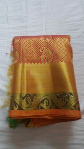 Pothys Pink Bridal Silk Saree