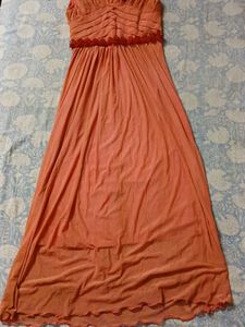 Rusted Coral long Gown