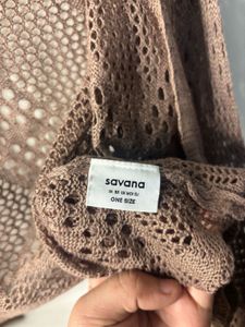 Cropped Open Knit Cardigan