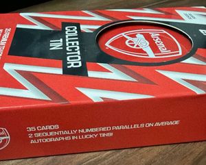 Sealed Topps Arsenal FC Collector Tin