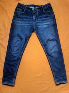 Men's Blue Stretchable Jeans - Size 36