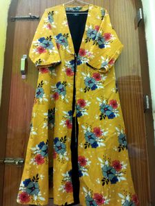 Yellow Black Kurti