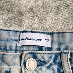 Light Wash Denim Shorts