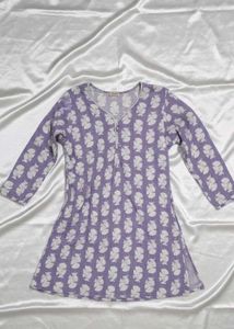 Floral Print short kurta