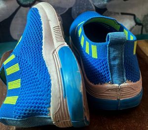 Cute Blue Slip-On Sneakers