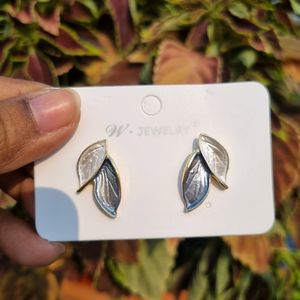 Shell Leaf Korean Studs