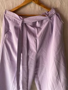 High-Waisted Linen-Blend Cropped Wide-Leg Pants