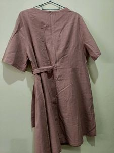 One side Tie detail dress