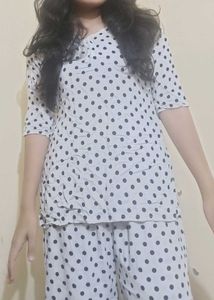Cute Polka Dot Pajama Set (S) size