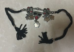 Boho Beaded Kamabandh & Necklace Set for Graba