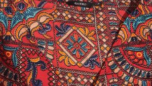 Bohemian Print Wrap Top