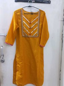 Yellow Festive Kurti
