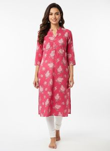 Beautiful Floral Print Kurta