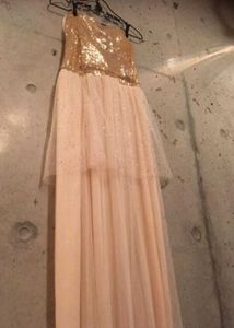 Sparkling Sequin Strapless Gown
