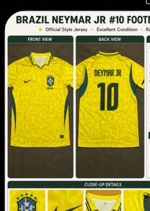 Brazil Neymar Jr. 10 Soccer Jersey