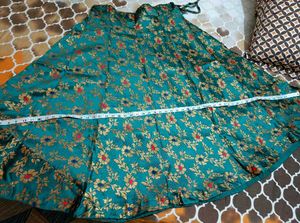 suit with Banarasi lehenga