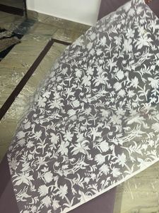 Exquisite Floral White blouse fabric