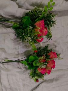 Artificial Flowers 💐 Bouquet 💐set Of 2