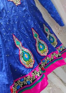 Blue Embroidered Kurta