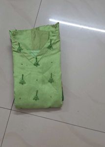 Girls Ethnic Green Kurti – 10–11 Years